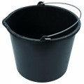 Ведро строительное 20л мерная шкала, черное 0602220  *240 Ведро строительное 20л мерная шкала, черное 0602220  *240