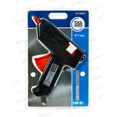 Пистолет для горячего склеивания 100вт, для стержней d11мм, 8110002   *12