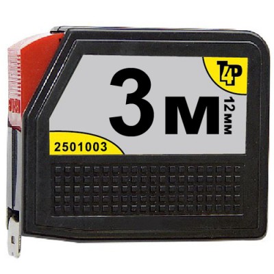 Рулетка 3м*12,5мм автостоп  2501003  *12 Рулетка 3м*12,5мм автостоп  2501003  *12