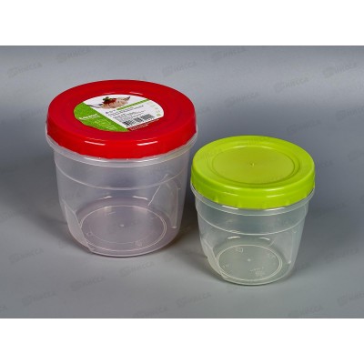 Банки 2шт 0,5л+1л с закручивающейся крышкой С43202 *30 Банки 2шт 0,5л+1л с закручивающейся крышкой С43202 *30