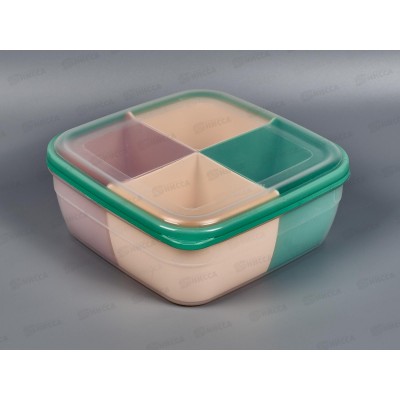 Контейнер СВЧ 2,2л квадратный (менажница) С56701 *18 Контейнер СВЧ 2,2л квадратный (менажница) С56701 *18