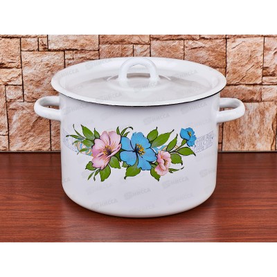 Кастрюля 4,5л эмалированная с рисунком 01-1615/4 *2 Кастрюля 4,5л эмалированная с рисунком 01-1615/4 *2