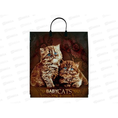 Пакет с пластиковой ручкой 40*44 Бэбикэтс *10/100