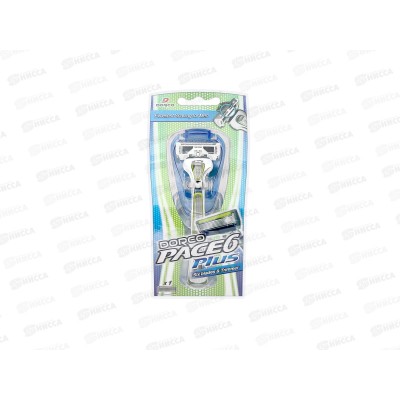 DORCO PACE6 Plus станок с 6лезвий и триммером+1кассета *6