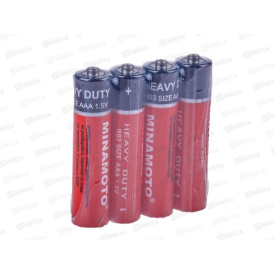 Батарейки МИНАМОТО R03 *4/60/1200 Батарейки МИНАМОТО R03 *4/60/1200