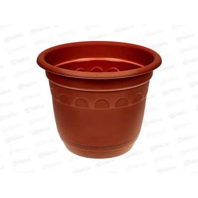 Горшок Колывань-3,7л терракотовый 22см с поддоном  С94 Т АВ *12
