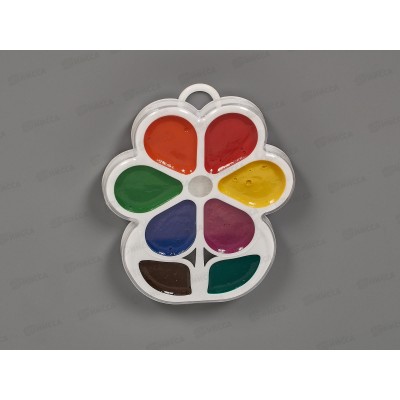 Акварель ЛУЧ медовая Цветочек 8цветов без кисти, 18с1183-08 *55 Акварель ЛУЧ медовая Цветочек 8цветов без кисти, 18с1183-08 *55