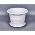 Горшок цветочный  &quotВиола&quot 2л с поддоном  белый *20 М1335