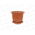 Горшок цветочный "Виола" 2л с поддоном коричневый *20 М1531 Горшок цветочный "Виола" 2л с поддоном коричневый *20 М1531