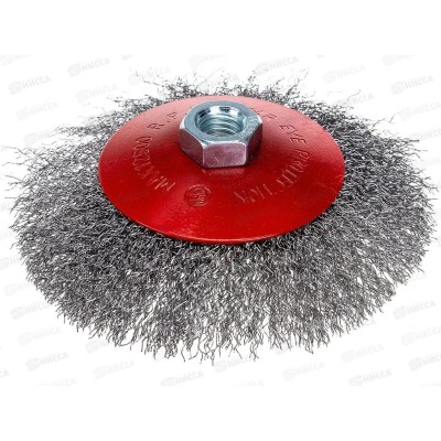 Щетка металлическая для Угловой Шлифовальной Машины 125мм/М14 (тарелка) ЕРМАК 656-043 г Щетка металлическая для Угловой Шлифовальной Машины 125мм/М14 (тарелка) ЕРМАК 656-043 г