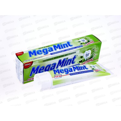 АКВАРЕЛЬ МЕГА МИНТ Herbal зубная паста целебные травы 210грамм *36 АКВАРЕЛЬ МЕГА МИНТ Herbal зубная паста целебные травы 210грамм *36