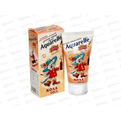 АКВАРЕЛЬ зубная паста детская Кола 50мл *32 АКВАРЕЛЬ зубная паста детская Кола 50мл *32