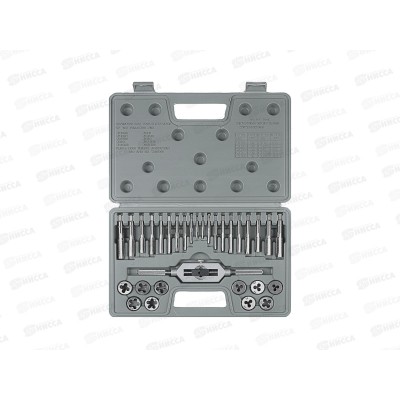 Набор метчиков и плашек 31пр. ЕРМАК М3-М12, 657-003    г
