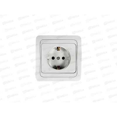 Розетка скрытой установки CLASSICO белая, заземляющий контакт, 2028-W *10 Розетка скрытой установки CLASSICO белая, заземляющий контакт, 2028-W *10