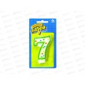 Свеча - цифра "7" 7,6см /А, 1502-0149 Свеча - цифра "7" 7,6см /А, 1502-0149