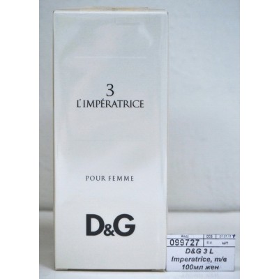 D&G 3 L Imperatrice, туалетная вода 100мл женская М D&G 3 L Imperatrice, туалетная вода 100мл женская М