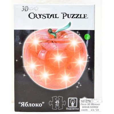 Пазл 3D Яблоко 9003А/32095Е подсветка    в коробке  *24 гб