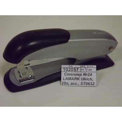 Степлер №24 LAMARK Ulrich, 25 листов, ассортимент, ST0632 *12 Степлер №24 LAMARK Ulrich, 25 листов, ассортимент, ST0632 *12