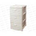 Комод Ротанг 3-х секционный белый ротанг М2811*1 Комод Ротанг 3-х секционный белый ротанг М2811*1