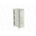 Комод узкий Ротанг 3-х секционный белый ротанг М2813*1 Комод узкий Ротанг 3-х секционный белый ротанг М2813*1