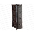 Комод узкий Ротанг 4-х секционный коричневый ротанг М2814*1 Комод узкий Ротанг 4-х секционный коричневый ротанг М2814*1