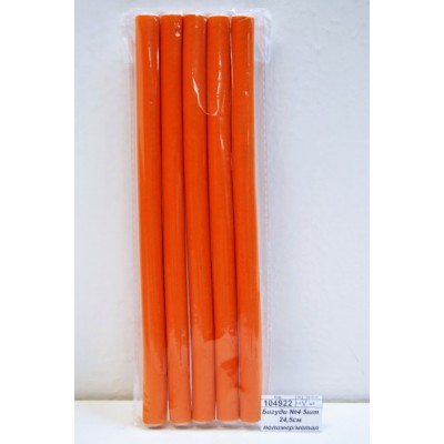 Бигуди №4 5шт 24,5см полимер/металл 3U-2059 *12/960  Б