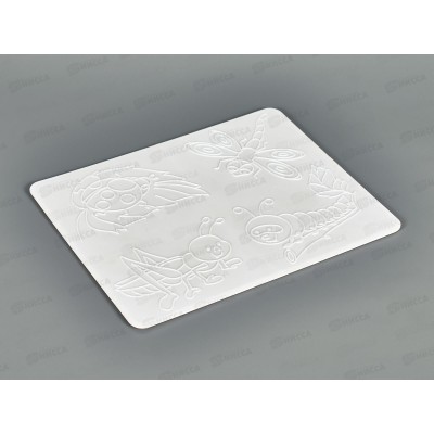 Доска для лепки ЛУЧ с рифленным трафаретом, 14с1030-08*120