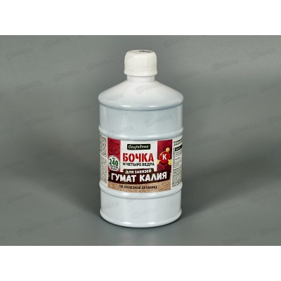 Бочка и четыре ведра гумат калия органическая жидкость в бутылках 600мл *9