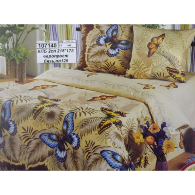 Комплект постельного белья  2спальный 215*175 европростынь бязь, плотность 125 Эйфория