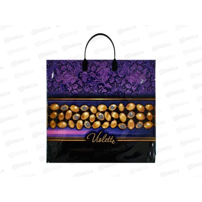 Пакет с пластиковой ручкой 38*35 Виолет *10/100