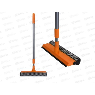 Окномойка "Умничка" 25см с телескопической ручкой 95см *24 10504- Окномойка "Умничка" 25см с телескопической ручкой 95см *24 10504-