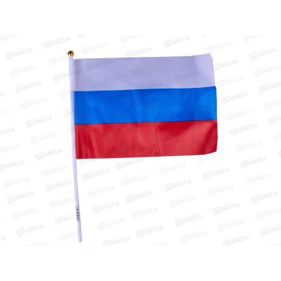 Флаг Россия 16*24 с ручкой (014292) *12 Флаг Россия 16*24 с ручкой (014292) *12
