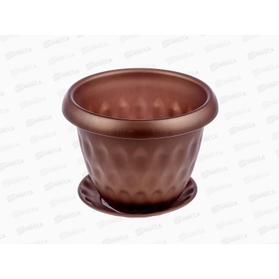 Горшок для растений Розетта золотой с поддоном 1,7л Д170 С126ЗОЛ *12 Горшок для растений Розетта золотой с поддоном 1,7л Д170 С126ЗОЛ *12