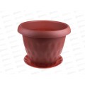 Горшок для растений Розетта терракот с поддоном 13л Д340 С129ТЕР *4 Горшок для растений Розетта терракот с поддоном 13л Д340 С129ТЕР *4