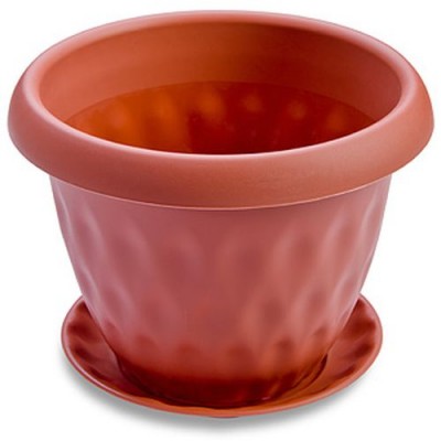 Горшок для растений Розетта терракотовый с поддоном 4,9л Д245 С128ТЕР *10 Горшок для растений Розетта терракотовый с поддоном 4,9л Д245 С128ТЕР *10