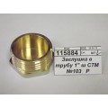 Заглушка в трубу 1&quot штуцер СТМ *10/200