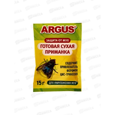 АРГУС готовая приманка от мух 15гр *100 АРГУС готовая приманка от мух 15гр *100