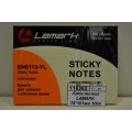 Блок липкий LAMARK 76*101мм 100л желтая, 1113-YL *12/144 Блок липкий LAMARK 76*101мм 100л желтая, 1113-YL *12/144