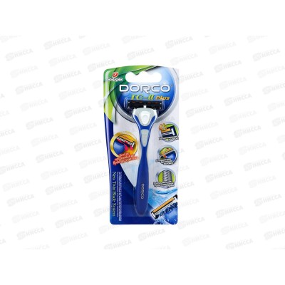 DORCO TG-II Plus станок+1 кассета SLALOM c 2 лезвиями, плавающей головкой TNA3002 *20/120 DORCO TG-II Plus станок+1 кассета SLALOM c 2 лезвиями, плавающей головкой TNA3002 *20/120