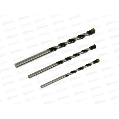Набор сверл по бетону 3 штуки 250 Китай 2708490 Л