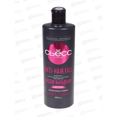 Сьёсс Anti-Hair Fall шампунь для тонких волос склонных к выпадению 500мл *12