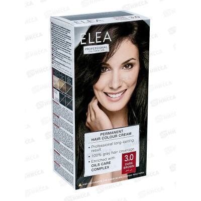 ELEA Prof.Color&Care крем-краска №3.0 тем.шатен *20