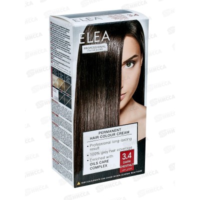 ELEA Prof.Color&Care крем-краска №3.4 тем.каштан *20