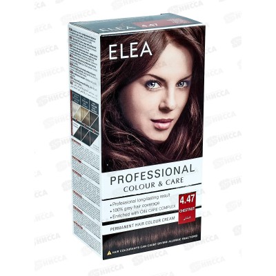 ELEA Prof.Color&Care крем-краска №4.47 каштан *20