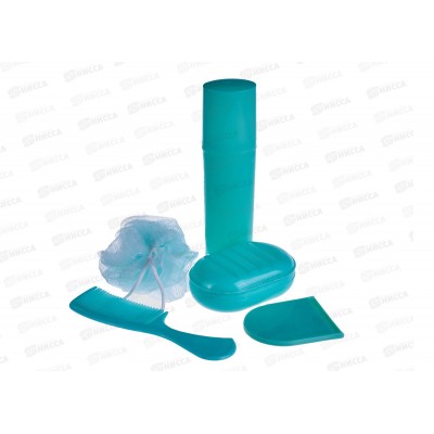 Набор дорожный 791-1 5 предметов (мочалка, зеркало, расческа, стакан) (034924)  Ж Набор дорожный 791-1 5 предметов (мочалка, зеркало, расческа, стакан) (034924)  Ж