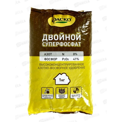 Суперфосфат двойной ФАСКО 1кг *25 Суперфосфат двойной ФАСКО 1кг *25