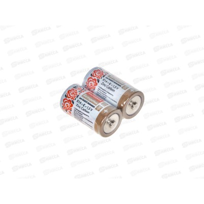 Батарейка ТДМ R14 Zinc Carbon (Народный), элемент питания, 0021 *2/24/288