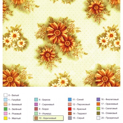Клеенка на тканевой основе Колорит Арт. 407-10  1,25+-5х25м Клеенка на тканевой основе Колорит Арт. 407-10  1,25+-5х25м