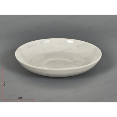 Блюдце чайное 150мм фарфор 291 белье 3С0505 *20