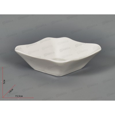 Салатник квадратный 450 см3 Белье 6С0053 *20